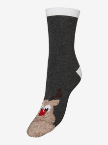 Vero Moda VMELF 4-pack Socks -Dark Green Melange - 10274034