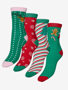 Vero Moda VMELF 4er-pack Socken -Bistre - 10274034