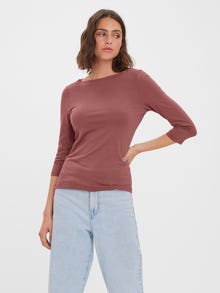 Vero Moda VMPANDA T-Shirt -Rose Brown - 10274133