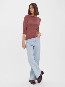 Vero Moda VMPANDA T-shirt -Rose Brown - 10274133