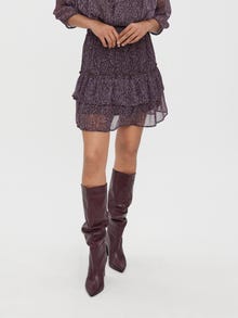 Vero Moda VMKAYA High waist Mini skirt -Coffee Bean - 10274180