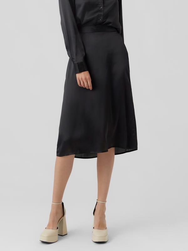 High waist Lange rok | Black | MAMA.LICIOUS®