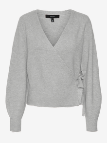 Vero Moda VMSIMONE Strikket cardigan -Light Grey Melange - 10274431