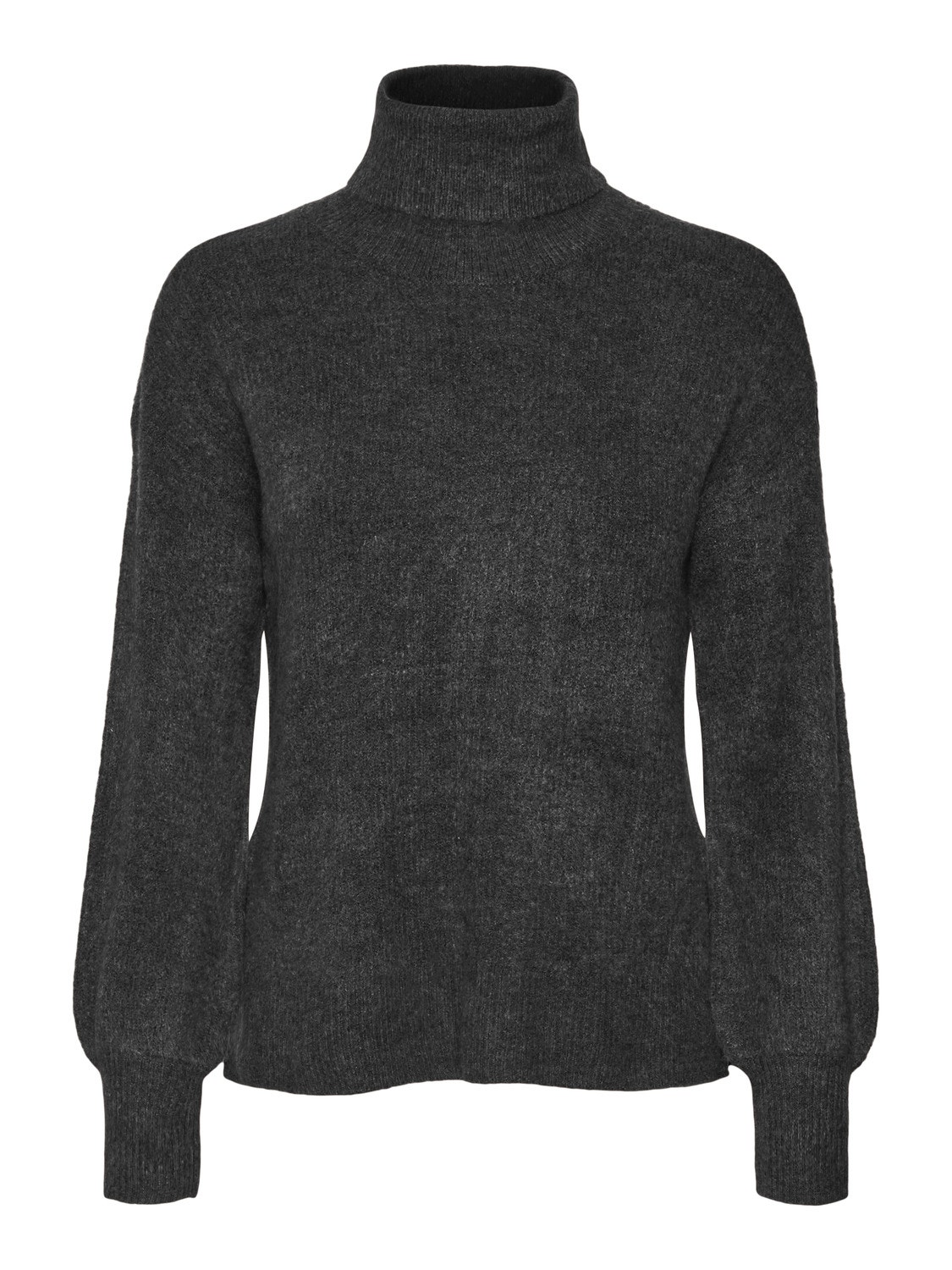 Vero Moda VMFILENE Sweter -Dark Grey Melange - 10274432