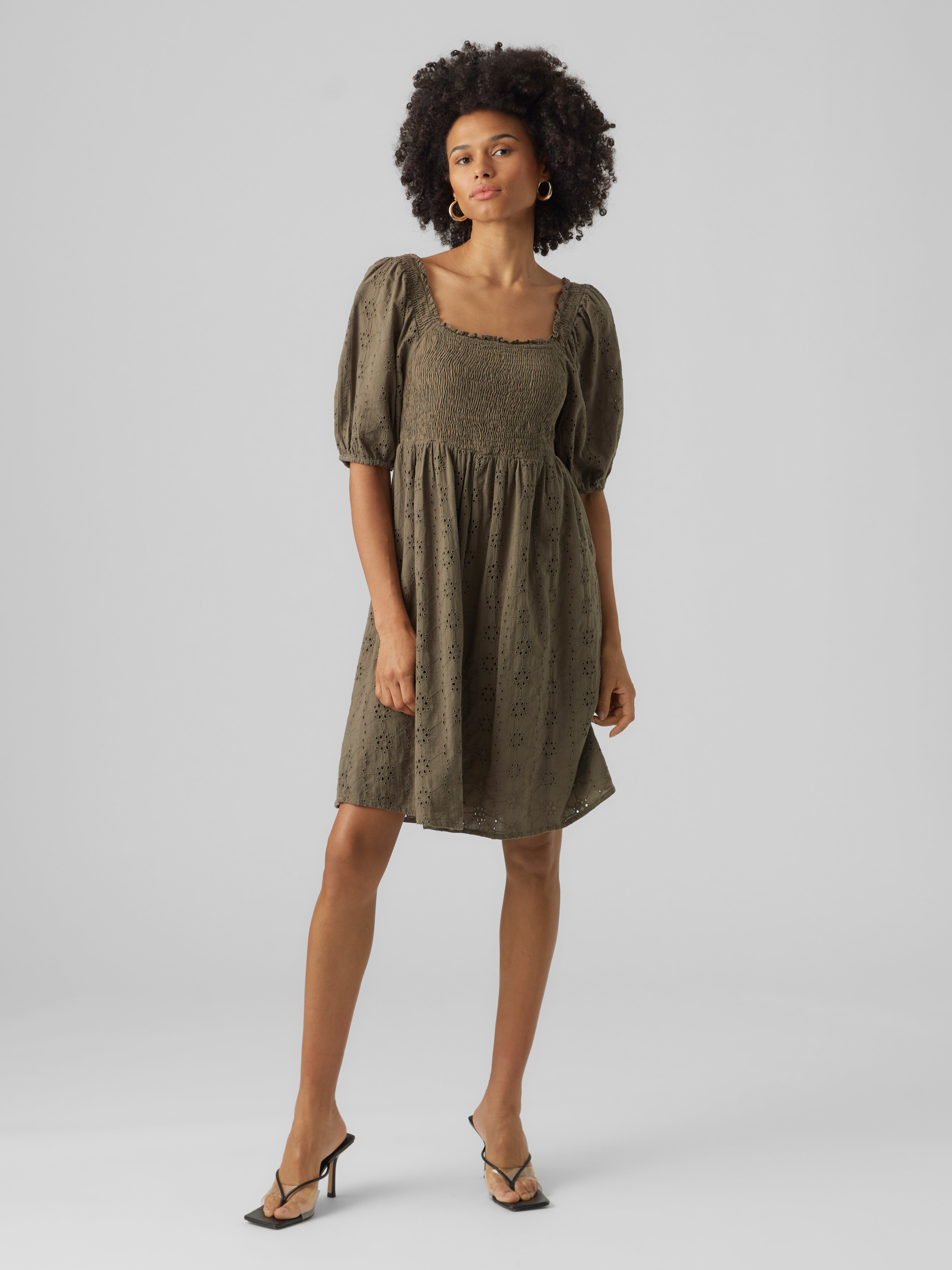 Vero moda best sale linen smock dress