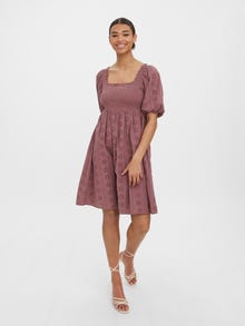 Vero Moda VMVIOLA Kort kjole -Rose Brown - 10274643