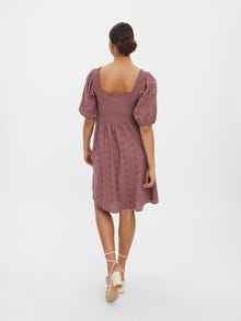 Vero Moda VMVIOLA Kurzes Kleid -Rose Brown - 10274643