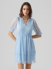 Vero Moda VMKAYA Kort klänning -Blue Bell - 10274654