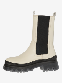 Vero Moda Leder stiefel -Oatmeal - 10274896