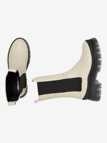 Vero Moda Leather boots -Oatmeal - 10274896