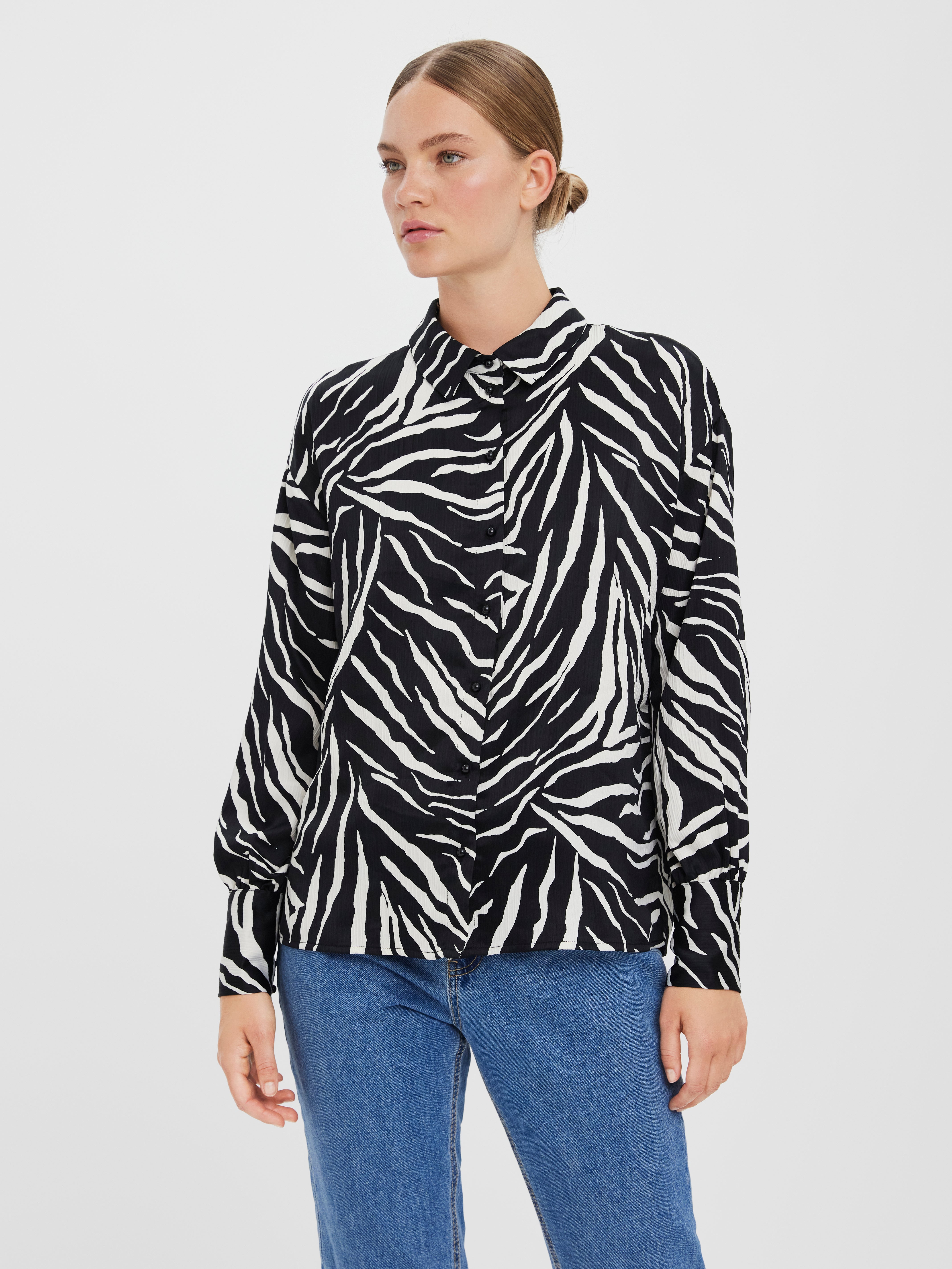 Vero Moda Shirt met lange mouwen volledige print elegant Mode Zakelijke overhemden Shirts met lange mouwen 