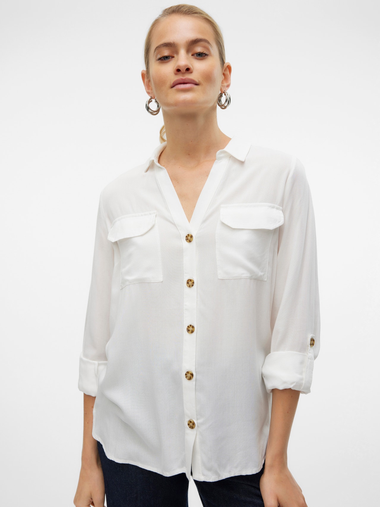 Skjorte | White Clear Moda®
