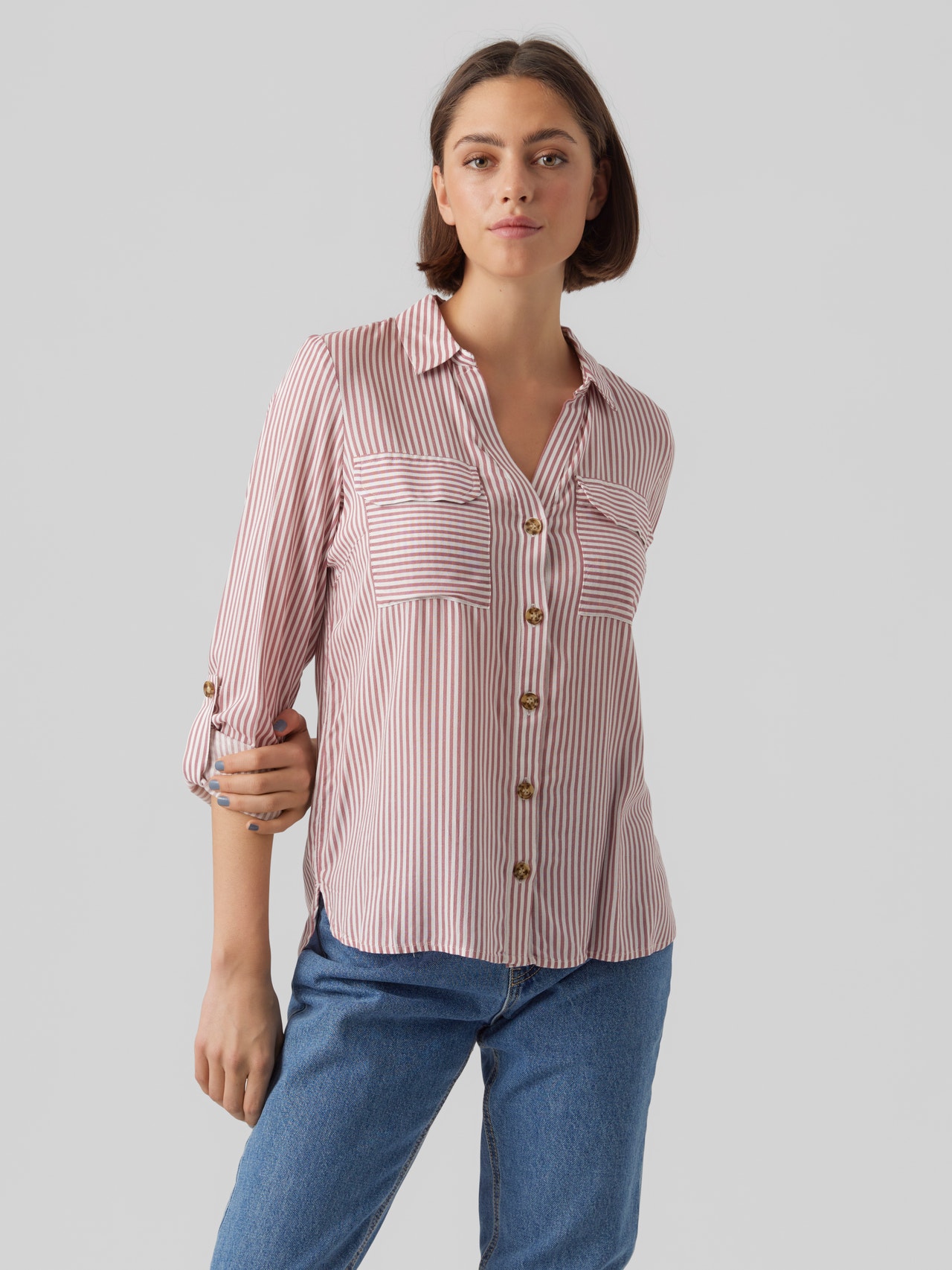 Vero Moda VMBUMPY Camisa -Snow White - 10275283