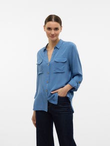Vero Moda VMBUMPY Skjorta -China Blue - 10275283