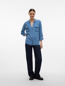 Vero Moda VMBUMPY Košile -China Blue - 10275283