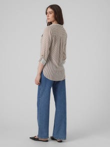 Vero Moda VMBUMPY Skjorte -Brown Lentil - 10275283