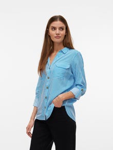 Vero Moda VMBUMPY Hemd -Ibiza Blue - 10275283
