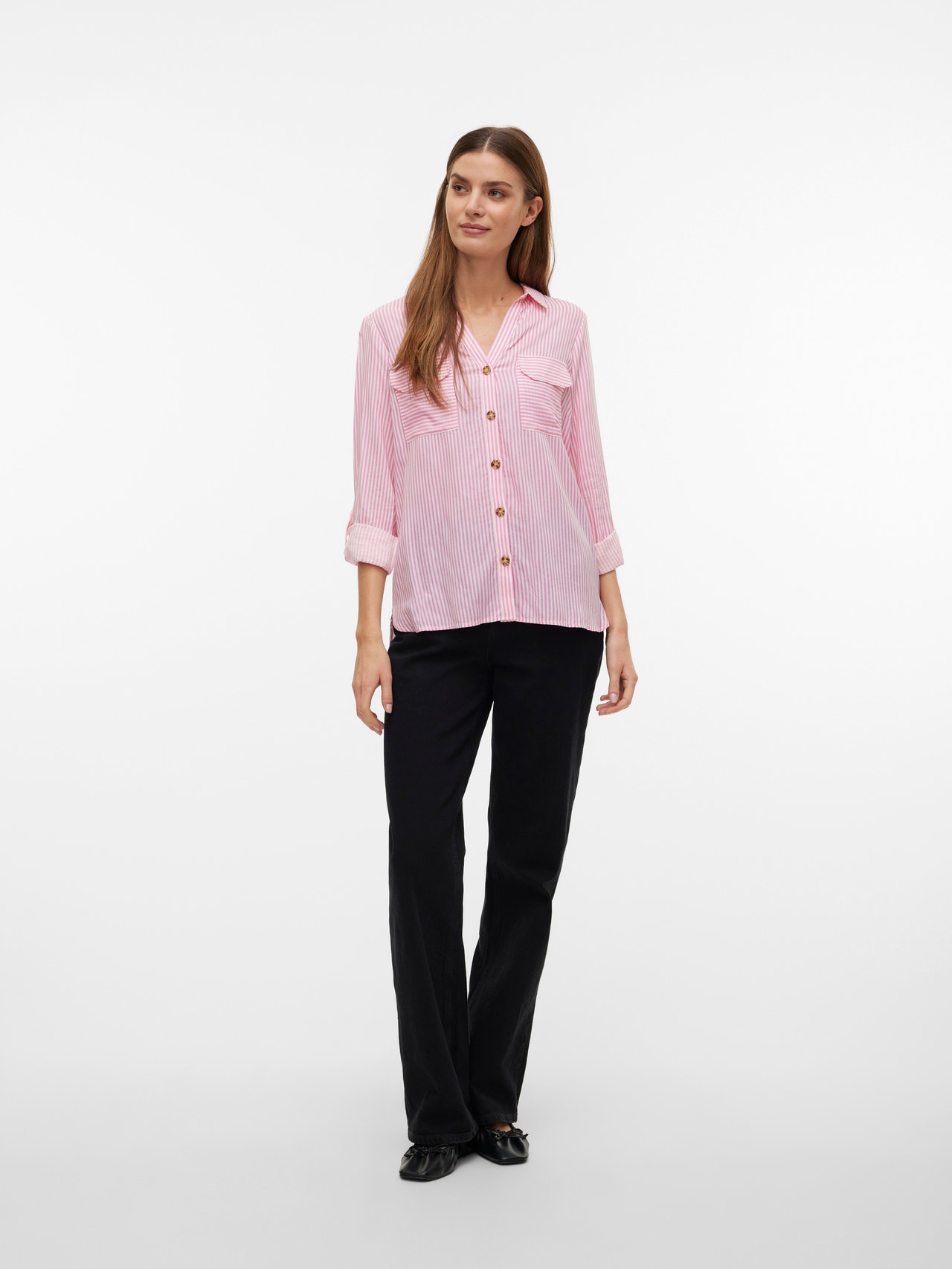 Vero Moda VMBUMPY Skjorte -Pink Cosmos - 10275283
