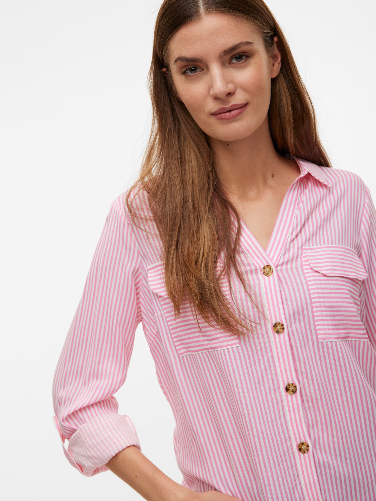 Vero Moda VMBUMPY Shirt -Pink Cosmos - 10275283