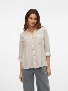 Vero Moda VMBUMPY Shirt -Silver Mink - 10275283