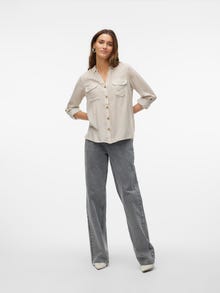 Vero Moda VMBUMPY Shirt -Silver Mink - 10275283