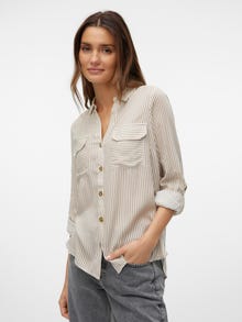 Vero Moda VMBUMPY Shirt -Silver Mink - 10275283