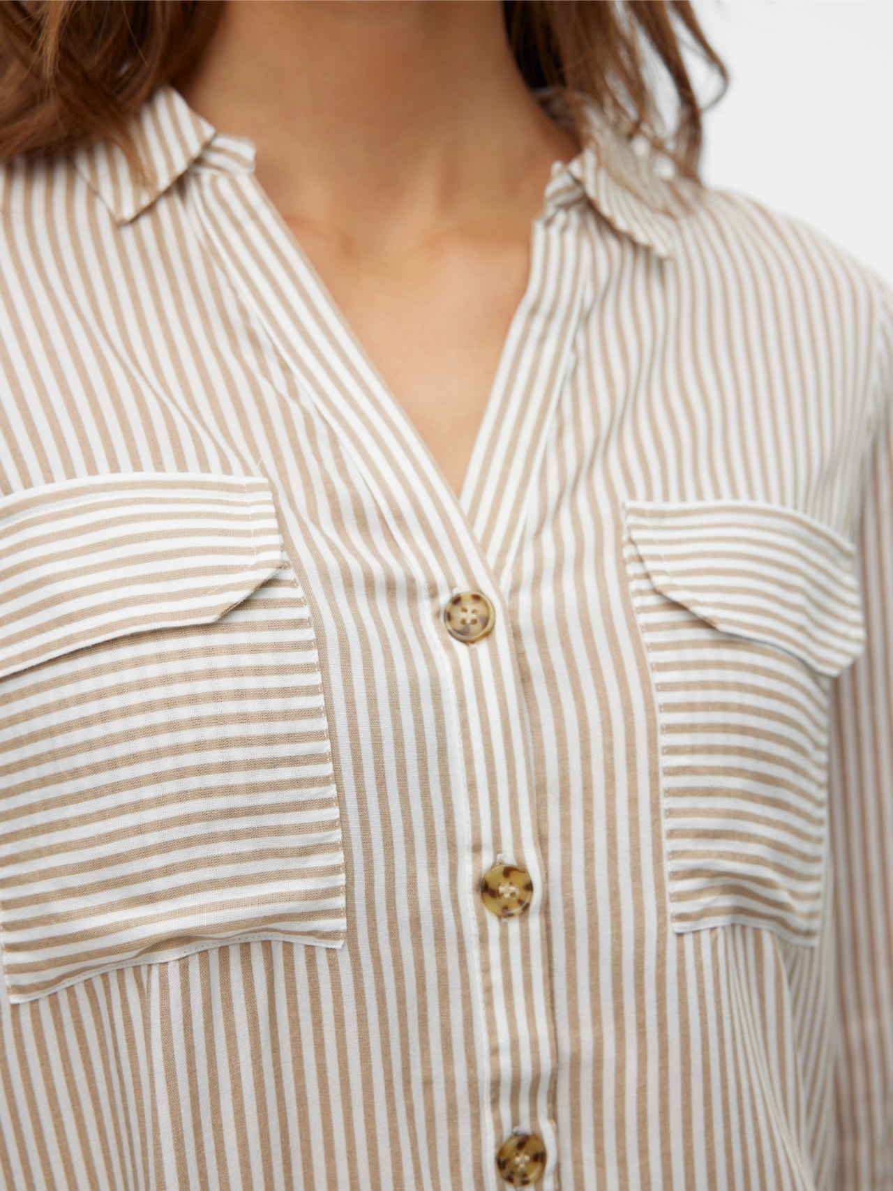 Vero Moda VMBUMPY Skjorta -Silver Mink - 10275283