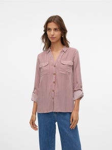 Vero Moda VMBUMPY Skjorta -Fired Brick - 10275283