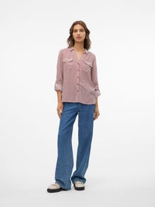 Vero Moda VMBUMPY Skjorta -Fired Brick - 10275283