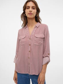 Vero Moda VMBUMPY Skjorta -Fired Brick - 10275283