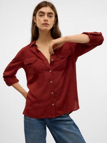 Vero Moda VMBUMPY Hemd -Fired Brick - 10275283