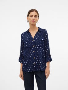 Vero Moda VMBUMPY Shirt -Navy Blazer - 10275283