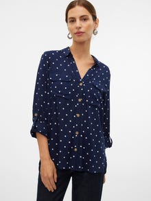 Vero Moda VMBUMPY Shirt -Navy Blazer - 10275283