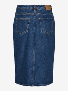 Vero Moda High waist Long skirt -Medium Blue Denim - 10275352