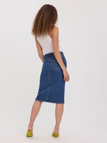 Vero Moda High waist Long skirt -Medium Blue Denim - 10275352