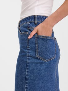 Vero Moda High waist Long skirt -Medium Blue Denim - 10275352