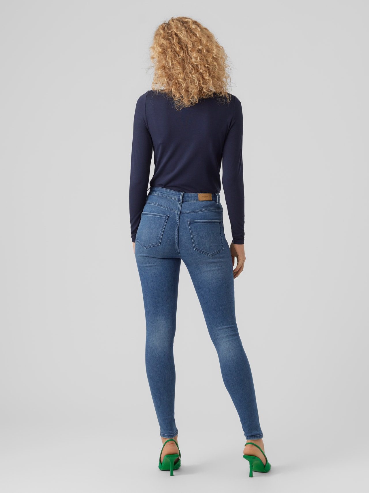 Vero Moda VMSOPHIA Superhøj talje Skinny fit Jeans -Medium Blue Denim - 10275356