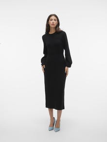 Vero Moda AWANGALINA Dlouhé šaty -Black - 10275389