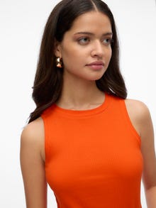 Vero Moda AWLAVENDER Tank-Top -Tangerine Tango - 10275519