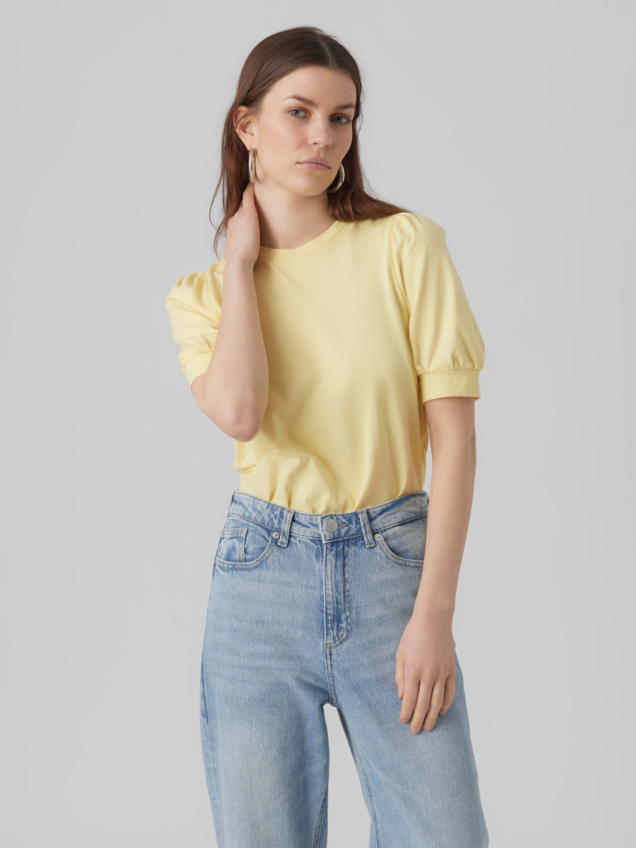 Vero Moda VMKERRY T-Shirt -Lemon Meringue - 10275520