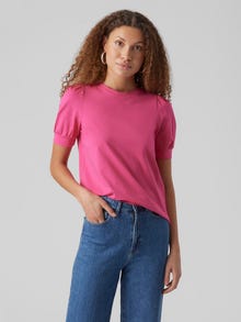 Vero Moda AWKERRY T-skjorte -Pink Yarrow - 10275520