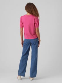 Vero Moda AWKERRY T-skjorte -Pink Yarrow - 10275520