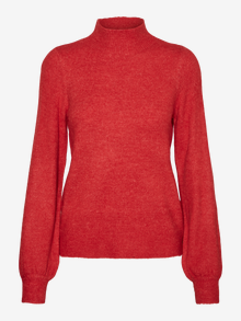 Vero Moda VMLEFILEBALLOON Pullover -Goji Berry - 10275731