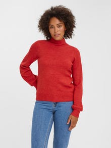 Vero Moda VMLEFILEBALLOON Pullover -Goji Berry - 10275731