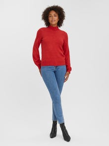 Vero Moda VMLEFILEBALLOON Pullover -Goji Berry - 10275731