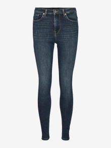 Vero Moda VMSOPHIA Hög midja Slim Fit Jeans -Dark Blue Denim - 10275819