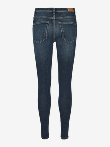 Vero Moda VMSOPHIA Hög midja Slim Fit Jeans -Dark Blue Denim - 10275819
