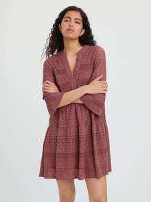 Vero Moda VMHONEY Kort kjole -Rose Brown - 10275875