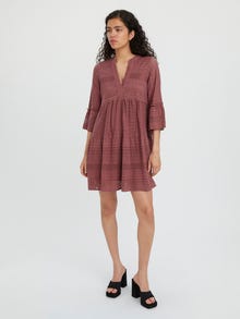 Vero Moda VMHONEY Kort kjole -Rose Brown - 10275875