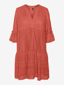 Vero Moda VMHONEY Short dress -Burnt Sienna - 10275875